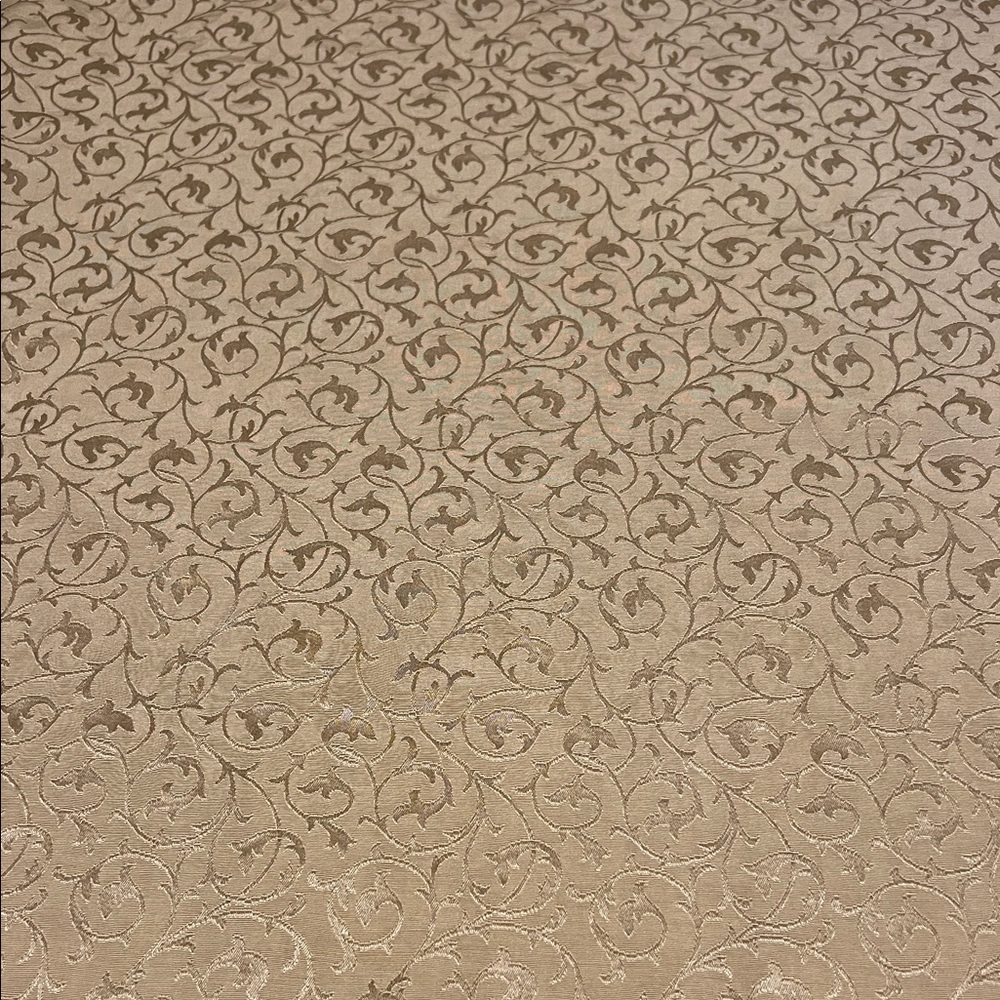 Home Decor Fabric: Elegant Goldish-Tan Jacquard Upholstery Fabric, 2 & 2/3 yards